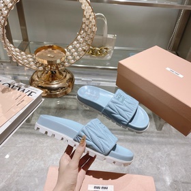 Miu*Miu 2023 весенне-летняя коллекция модных тапочек 1：1, мгновен