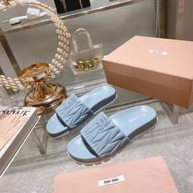 Miu*Miu 2023 весенне-летняя коллекция модных тапочек 1：1, мгновен