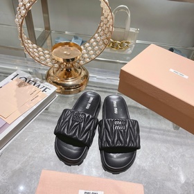 Miu*Miu 2023 весенне-летняя коллекция модных тапочек 1：1, мгновен