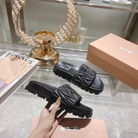 Miu*Miu 2023 весенне-летняя коллекция модных тапочек 1：1, мгновен