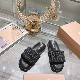 Miu*Miu 2023 весенне-летняя коллекция модных тапочек 1：1, мгновен