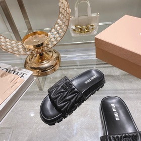 Miu*Miu 2023 весенне-летняя коллекция модных тапочек 1：1, мгновен