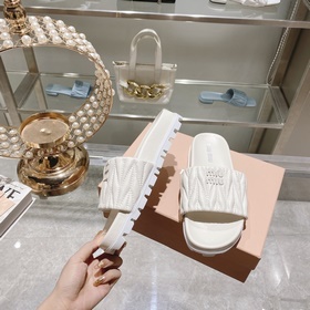 Miu*Miu 2023 весенне-летняя коллекция модных тапочек 1：1, мгновен