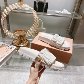 Miu*Miu 2023 весенне-летняя коллекция модных тапочек 1：1, мгновен