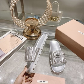 Miu*Miu 2023 весенне-летняя коллекция модных тапочек 1：1, мгновен