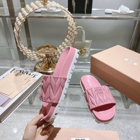 Miu*Miu 2023 весенне-летняя коллекция модных тапочек 1：1, мгновен