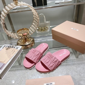 Miu*Miu 2023 весенне-летняя коллекция модных тапочек 1：1, мгновен