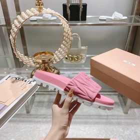 Miu*Miu 2023 весенне-летняя коллекция модных тапочек 1：1, мгновен