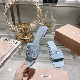 Miu*Miu 2023 весенне-летняя коллекция модных тапочек. 1：1 копия, 