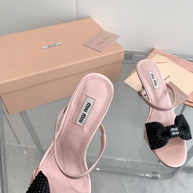 Модные сандалии miumiu весна-лето 2023 года из высококачественног