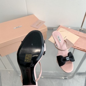 Модные сандалии miumiu весна-лето 2023 года из высококачественног