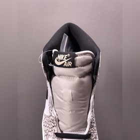 Air Jordan 1 High Elephant черно-белые, полностью сшитые на компь