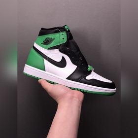 Air Jordan 1 High OG Lucky Green AJ1 Джо 1 Кельты Черно-зеленый D
