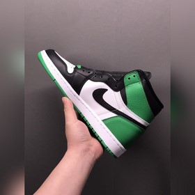 Air Jordan 1 High OG Lucky Green AJ1 Джо 1 Кельты Черно-зеленый D