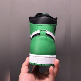 Air Jordan 1 High OG Lucky Green AJ1 Джо 1 Кельты Черно-зеленый D