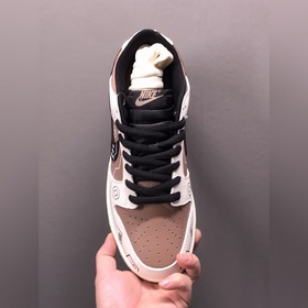 Nk SB Dunk Low PS5 Тема Бело-коричневая расцветка SB низкие кросс