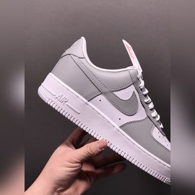 Nk Air Force 107 Low Серый и белый Военные кроссовки FD9763-101 Р