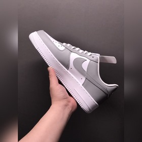 Nk Air Force 107 Low Серый и белый Военные кроссовки FD9763-101 Р
