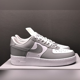 Nk Air Force 107 Low Серый и белый Военные кроссовки FD9763-101 Р