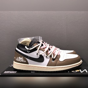 Air Jordan 1 Low AJ1 Джо 1, кастомная версия, стиль Vibe, спортив