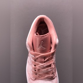 Чистый оригинал Air Jordan 1 Low Pink Velvet AJ1 Джо 1 бархатно-р