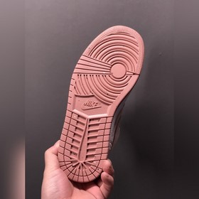 Чистый оригинал Air Jordan 1 Low Pink Velvet AJ1 Джо 1 бархатно-р