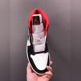 Чистый оригинал Air Jordan AJ1 Mid AJ1 Джо 1 черно-бело-красный с