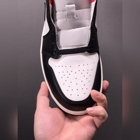 Чистый оригинал Air Jordan AJ1 Mid AJ1 Джо 1 черно-бело-красный с