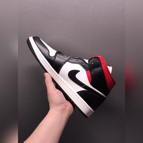 Чистый оригинал Air Jordan AJ1 Mid AJ1 Джо 1 черно-бело-красный с