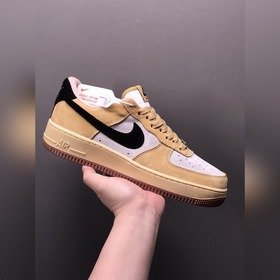 Nk Air Force 107 Low, хаки с черными вставками, низкие кроссовки