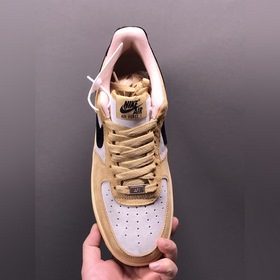 Nk Air Force 107 Low, хаки с черными вставками, низкие кроссовки 