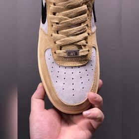 Nk Air Force 107 Low, хаки с черными вставками, низкие кроссовки 