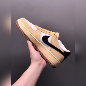 Nk Air Force 107 Low, хаки с черными вставками, низкие кроссовки 