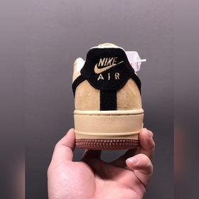 Nk Air Force 107 Low, хаки с черными вставками, низкие кроссовки 