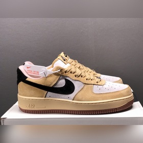 Nk Air Force 107 Low, хаки с черными вставками, низкие кроссовки 