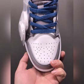 Air Jordan 1 Mid True Blue AJ1 Джо 1 настоящий синий средней высо