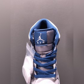 Air Jordan 1 Mid True Blue AJ1 Джо 1 настоящий синий средней высо