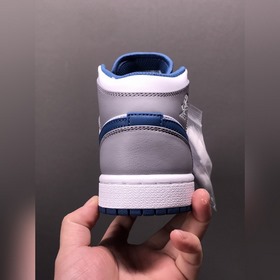 Air Jordan 1 Mid True Blue AJ1 Джо 1 настоящий синий средней высо