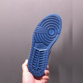 Air Jordan 1 Mid True Blue AJ1 Джо 1 настоящий синий средней высо