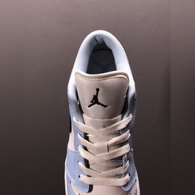 Оригинальные кроссовки Air Jordan 1 Low Lce Blue AJ1 Джо 1 бело-с