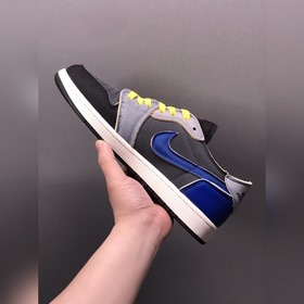 Air Jordan 1 Low Dark Smoke Grev AJ1 Джо 1 деконструированные низ