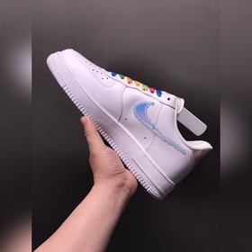Nk Air Force 107 Low Радужные лазерные низкие кроссовки Air Force