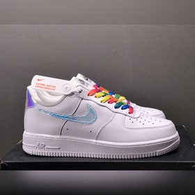 Nk Air Force 107 Low Радужные лазерные низкие кроссовки Air Force