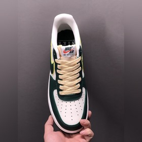 Nk Air Force 107 Low Бело-зеленые низкие кроссовки Air Force One 