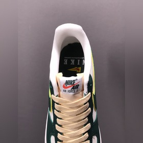 Nk Air Force 107 Low Бело-зеленые низкие кроссовки Air Force One 