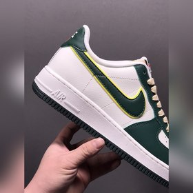 Nk Air Force 107 Low Бело-зеленые низкие кроссовки Air Force One 