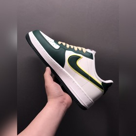 Nk Air Force 107 Low Бело-зеленые низкие кроссовки Air Force One 