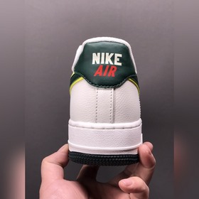 Nk Air Force 107 Low Бело-зеленые низкие кроссовки Air Force One 