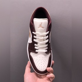 Air Jordan 1 Low AJ1 Джо 1 бело-коричневые низкие кроссовки для п