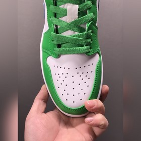 Air Jordan 1 Low AJ1 Джо 1 бело-зеленые низкие кроссовки для повс